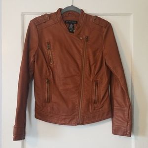 Faux leather jacket